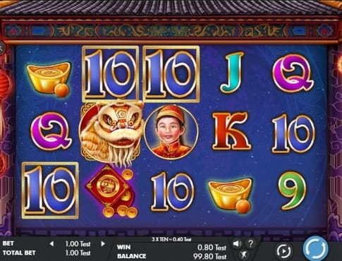 Игровой автомат Lion Dance Festival - комбинация знаков Комбинация знаков в игровом автомате Lion Dance Festival