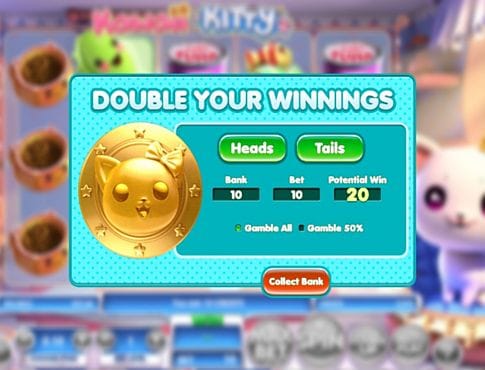 Онлайн слот Kawaii Kitty - риск игра Риск игра в онлайн слоте Kawaii Kitty