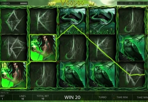 Онлайн слот Voodoo - выигрыш на линии Выигрыш на линии онлайн слота Voodoo